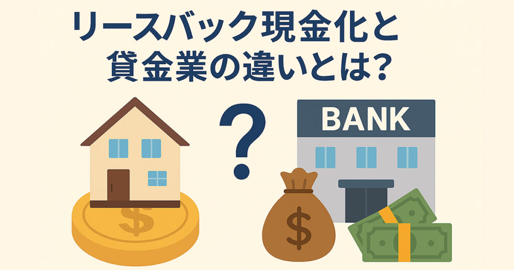 リースバック現金化と貸金業の違いとは？